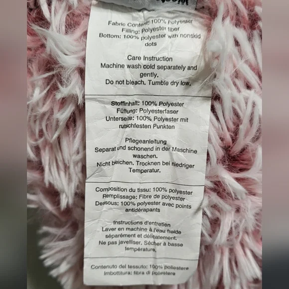 Western Home NWOT Pink Tie Dye 27in Medium Size Donut Pet Bed Up To 35lbs - Picture 9 of 9